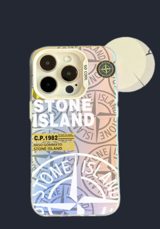 Coque Stone Island dégradé pastel
